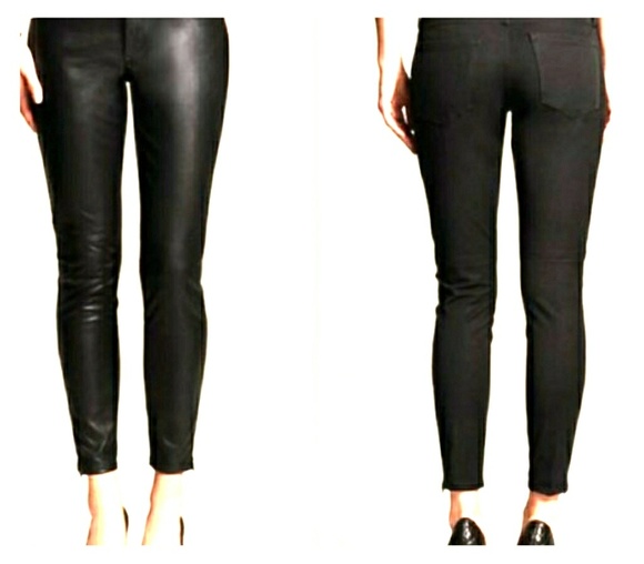 banana republic sloan faux leather pants